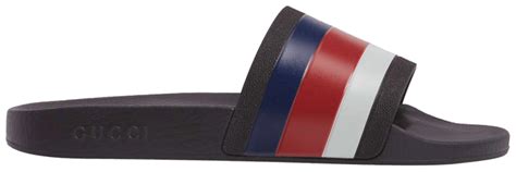 ed white and blue gucci slide|goat Gucci slide shoes.